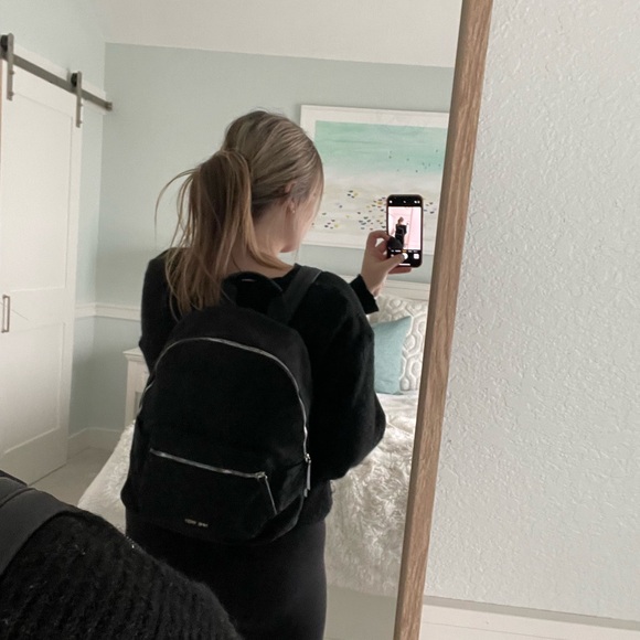 Nine West Black Backpack Small - Picture 2 of 2